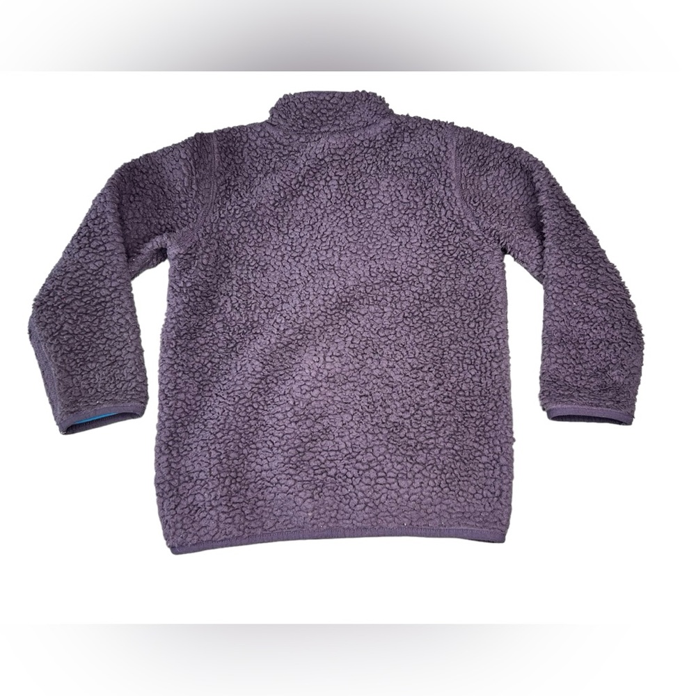 Carter’s Pullover 1/4 Zip Fleece Sherpa Jacket Charcoal Size 7 - Picture 3 of 4